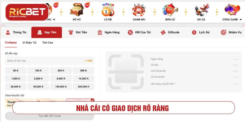 RICBET có hợp pháp không? Lưu ý khi tham gia đặt cược Nên tham gia ở những địa chỉ có quy trình nạp rút rõ ràng